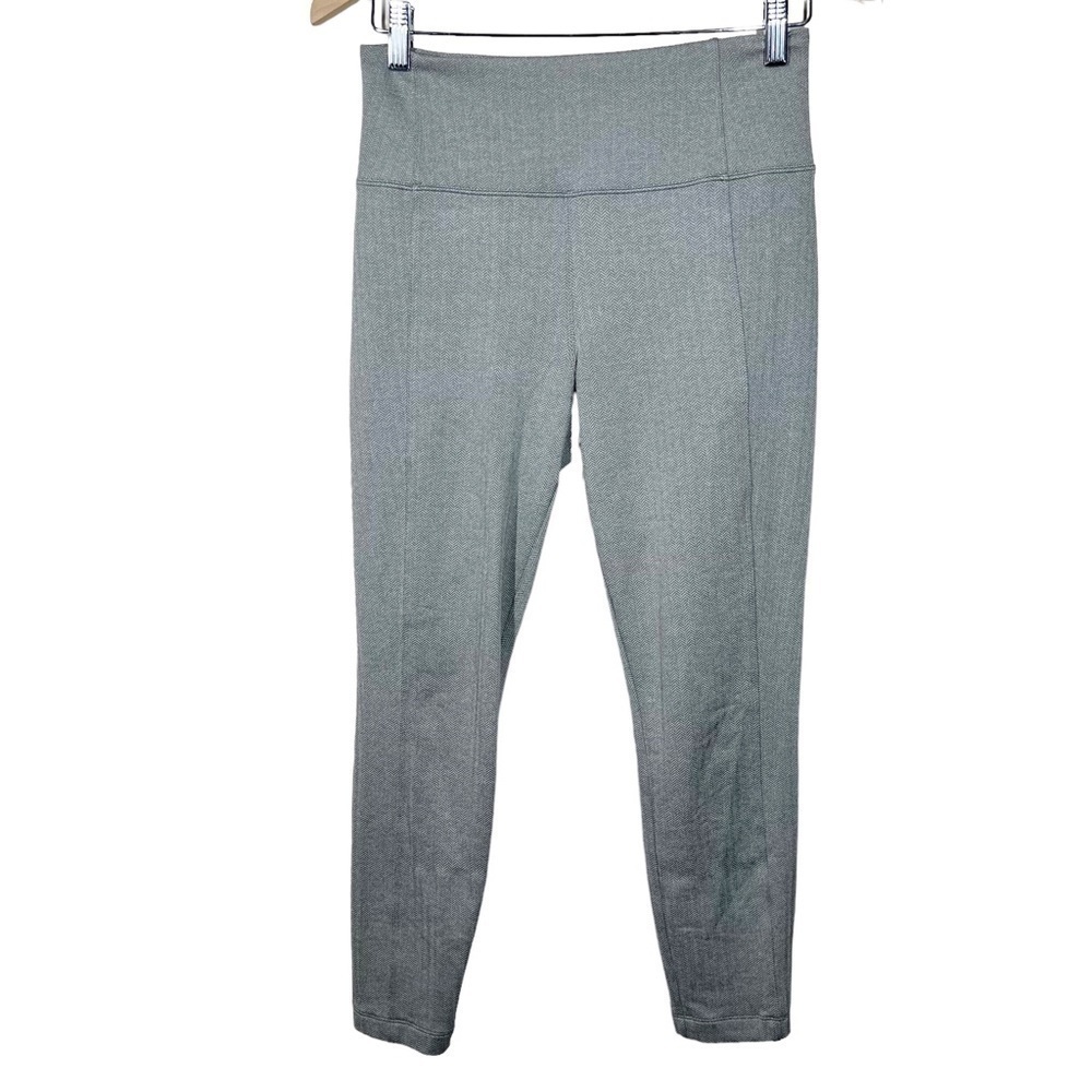 Athleta Delancey Herringbone Tights Leggings Bluff Grey Womens Size Small